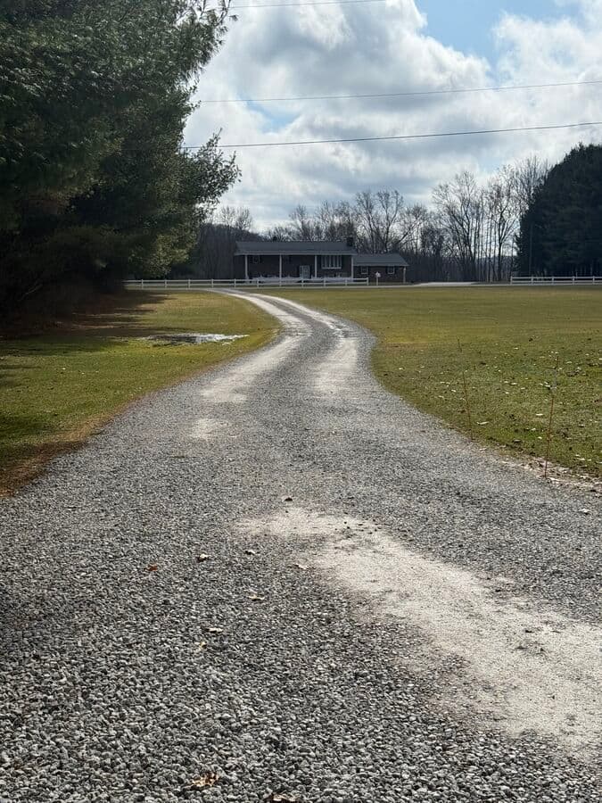 Completed Driveway — Front View