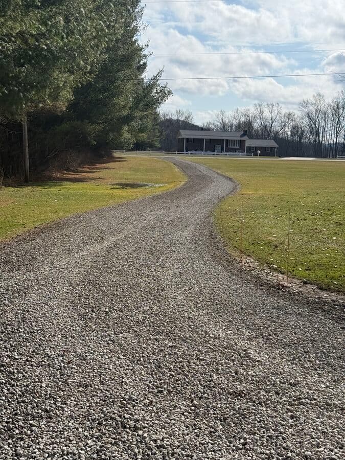 Completed Driveway — Wide Angle